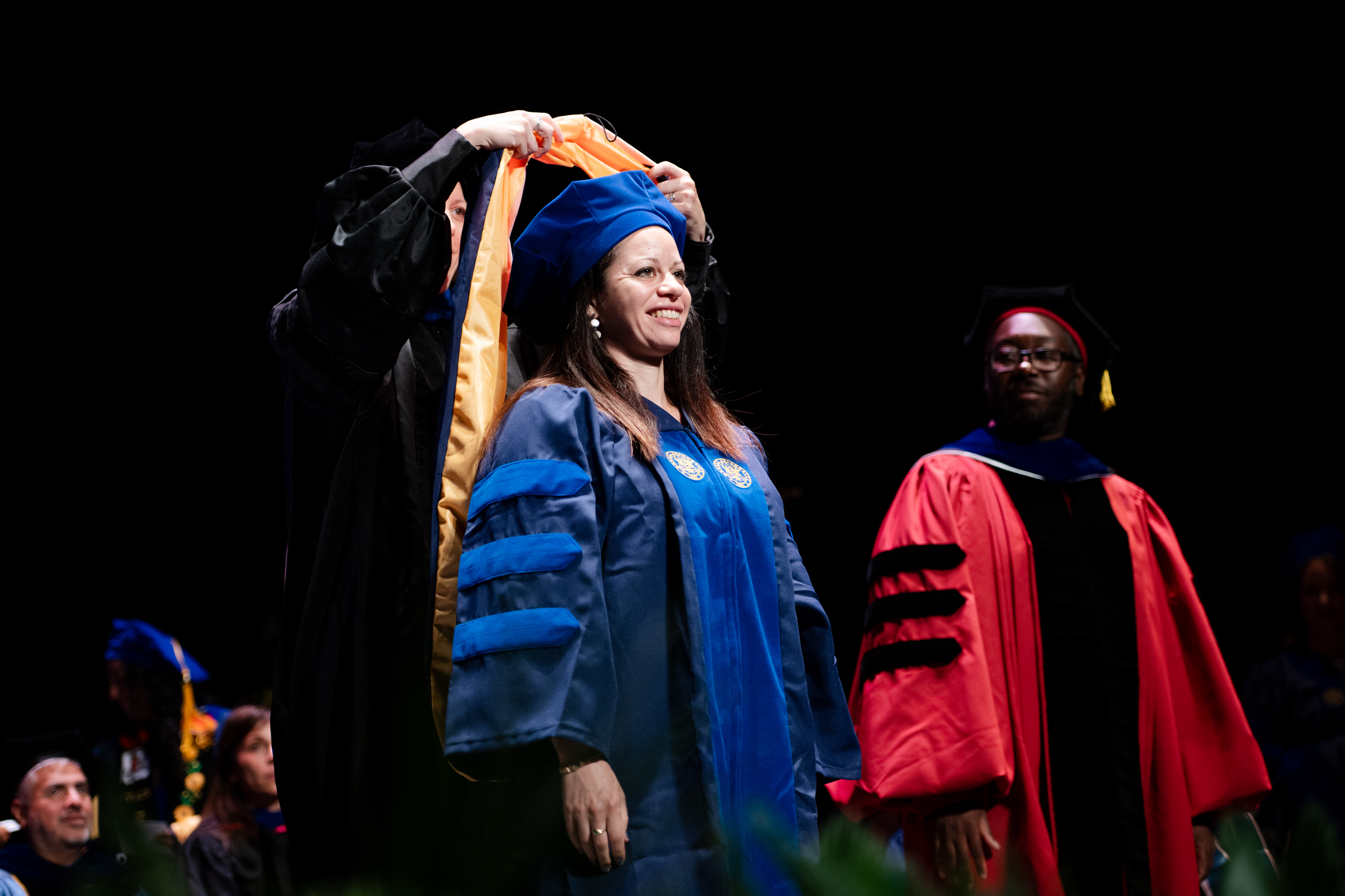 Dornsife doctoral student receives doctoral hood at commencement